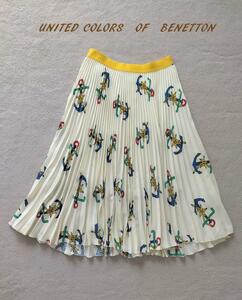 UNITED COLORS　OF　BENETTON 総柄 スカート S　m49125718930