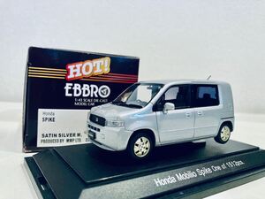 【送料無料】1/43 EBBRO HONDA Mobilio Spike ホンダ モビリオ スパイク Satin Silver metallic