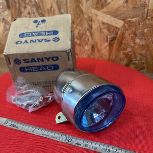 昭和　砲弾ライト　６V-6W　レトロ　SANYO　発電ランプ　入手困難 　自転車　ライト　３丁目の夕日