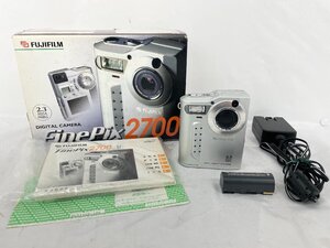 E21 動作確認済み FUJIFILM FinePix2700 コンパクトデジタルカメラ ファインピックス オールドデジタルカメラ 富士フィルム デジカメ