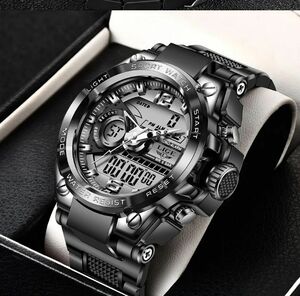 ■未使用-新品■デザインデジタル腕時計！ブラック 正規品 スポーツ ディーゼル DIESEL 機械式 防水 海外モデル クロノグラフ 4