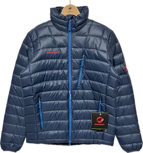 S/M マムート ブロードピーク ジャケット 未使用 MAMMUT BroadPeak Jacket 1010-16140 ダウン ダウンジャケット 刺繍 ロゴ パーカ ネイビー