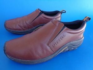 13365■MERRELL JUNGLEMOC メレル ジャングルモック 茶 ブラウン レザー US 9.5 27.5 cm J567117