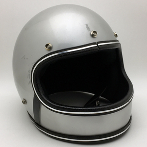 送料無料 Dead Stock 新品 箱付 NORCON SILVER METALLIC 59cm/デッドストックnosシルバー銀ビンテージヘルメット族ヘルmadmaxオンロード70s