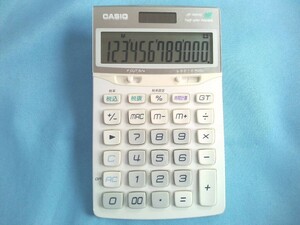 CASIO　カシオ　JF-R200　実務電卓　12桁　ソーラー電卓／税率設定　／TWO　WAY　POWER　★動作品