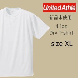 新品 ユナイテッドアスレ 4.1oz ドライアスレチック Tシャツ ホワイト 白 XLサイズ United Athle 590001