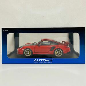 【美品】 AUTOart PERFORMANCE オートアート1/18 Porsche 911 997 GT2 RS RED ポルシェ ミニカー モデルカー レッド