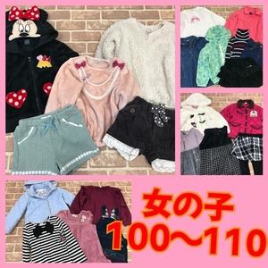 F－781　＃子ども服【女の子SET　サイズ100~110cm☆29着】anyFAM・3can4on・コムサイズなど☆大量☆古着☆おまとめ福袋