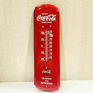 【76】1円~ 希少 コカ・コーラ 温度計 サーモメーター 看板 レア Coca-Cola 雑貨 インテリア ノベルティ