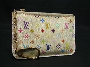 1円 LOUIS VUITTON ヴィトン M93734 モノグラムマルチカラー ポシェット クレ コインケース コインパース 小銭入れ アイボリー系 FE5875