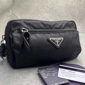 美品 22年モデル PRADA プラダ リナイロンナイロン ウエストポーチ ウエストバッグ 2VL977 ボディバッグ レディース メンズ ギャランティ