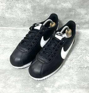 ナイキ NIKE コルテッツ レザー 807471-010 25cm CLASSIC CORTEZ LEATHER スニーカー レディース ウィメンズ クラシック ブラック ホワイト