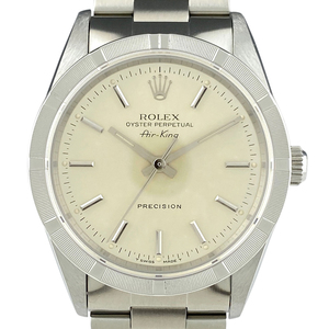 ロレックス ROLEX エアキング 14010 腕時計 SS 自動巻き シルバー ボーイズ 【中古】