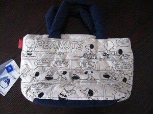 スヌーピー　ルートート　ROOTOTE 　SNOOPY　PEANUTS　ホワイト×ネイビー