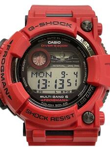 CASIO◆ソーラー腕時計・G-SHOCK/デジタル/レッド/赤