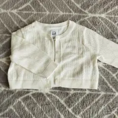 【未使用品】baby GAP ベビー カーディガン 60cm ホワイト