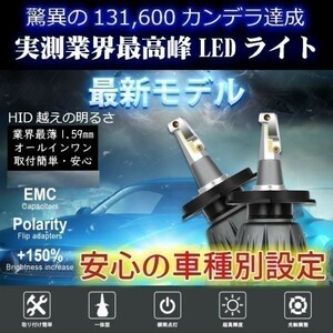 (P)車種別 LEDヘッドライト 最高峰131,600カンデラ【ヴィッツ NCP.SCP1# H13.12～H17.01 H4 HI/Lo切替 】簡単取付