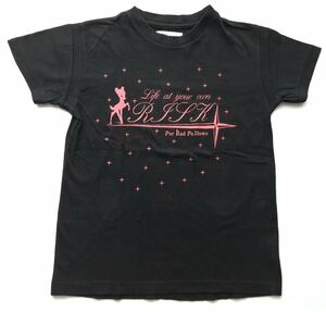 リスク Tシャツ バンビ ブラック×ピンク ロック系 半袖　　RISK 柳3142