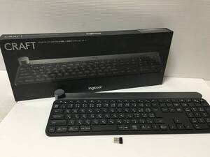 ♪Logicool CRAFT ロジクール ワイヤレスキーボード 欠品あり Bluetooth unifying 現状品 中古 箱付 (NF241127) 432-19