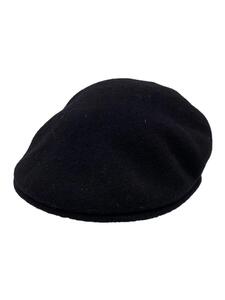 KANGOL◆カンゴール/ウール504ハンチングキャップ/Lサイズ/ブラック/0258BC