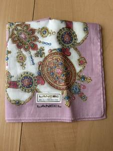 新品　ランセル　LANCEL ピンク　プリンス　宝石　ハンカチ