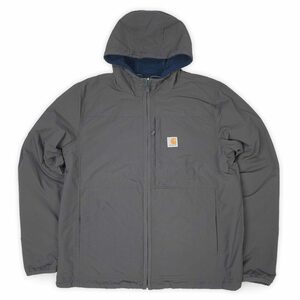 US規格 カーハート Carhartt 00s リバーシブル フリースライナージャケット 美品 (-3731) ブルーグリーン×チャコール M