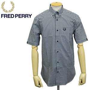 FRED PERRY (フレッドペリー) M9604 GINGHAM SHIRT ギンガムシャツ FP432 M32 BRIGHTON XS