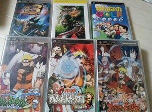 NARUTO-ナルトPSP モンハン　6点セットまとめ　動作品　説明書有