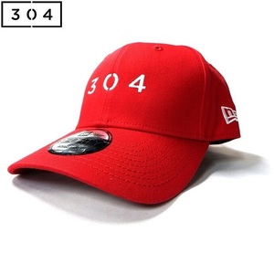 304×NEW ERA(スリーオーフォー×ニューエラ) 9FORTY ADJUSTABLE キャップ レッド