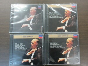 天3//CD//無傷!!//4枚セット★LONDON ブラームス：交響曲第1,2,3,4番／ゲオルク・ショルティ（Georg Solti）,CSO