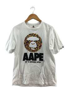 A BATHING APE◆Tシャツ/L/コットン/WHT/AAPTEM2628XX6