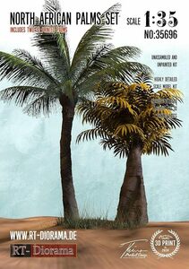 RT-DIORAMA NORTH AFRICAN PALMS SET 【RTディオラマ 1/35 北アフリカのヤシの木セット ディオラマ情景模型キット】