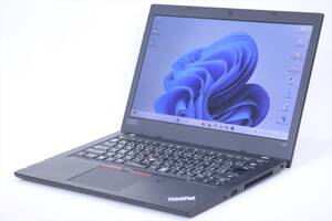 1円～ 32Gメモリ Corei7 Windows11 バッテリー良好 Lenovo ThinkPad L480 i7-8550U RAM32GB SSD512GB 14.0FHD Radeon 530