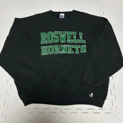 90s メキシコ製 RUSSELL ラッセル スウェット ブラック XLサイズ