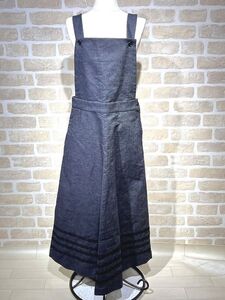 サンプル品! robe de chambre COMME des GARCONS コムデギャルソン デニム 刺繍入り サロペットスカート/吊りスカート 【2555y1】