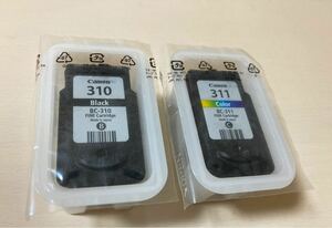 Canon キャノン 純正インクカートリッジ BC-310+BC-311 カラー&ブラック 2個セット