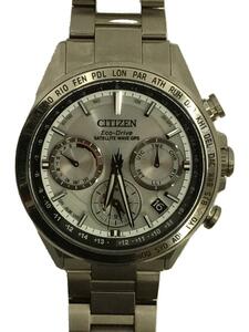 CITIZEN◆Eco-Drive/SATELLITE WAVE GPS/アテッサ/ソーラー/WHT/SLV/F950-T026//