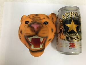 ★ゴム製★「猛獣　ひょう　ヒョウ　パペット」人形　レオパルド　子供　遊び　幼児　おもちゃ　（FB-1保管）