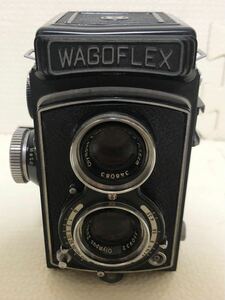 超美品★動作OK★ WAGOFLEX 二眼レフ カメラ アンティーク ディスプレー f7.5 OLYMPUS オリンパス 昭和 レトロ 当時物 現状品