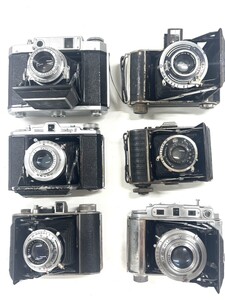 1円スタート フィルムカメラ 蛇腹カメラ MAMIYA マミヤ Welmy ミノルタ BALDAX Wolta アンティークカメラ おまとめ6点 【K000308】