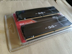 デスクトップパソコン用 メモリー シリコンパワー DDR5 32GB (16GBx2) Zenith 5600MHz288ピン CL40 1.25V UDIMM SP032GXLWU560FDE 