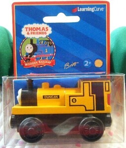 きかんしゃトーマス　THOMAS&FRIENDS　WOODEN RAILWAY　木製レールシリーズ 「DUNCAN Dominique」 98014　未開封品　@ラーニングカーブ社製