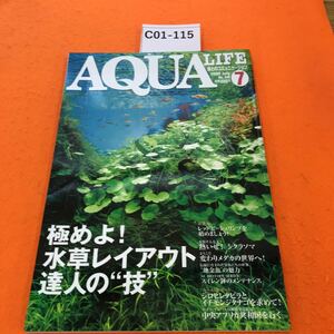 C01-115 月刊アクアライフ 2008/7 極めよ！水草レイアウト達人の技 ・熱いぜ！シクラソマ ・地金魚の魅力