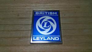 BRITISH LEYLAND 純正品 カーバッジ 希少 当時物 中古極美品 BMC LEYLAND MINI （レイランド ミニ）イギリス製