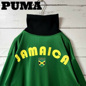 PUMA プーマ ジャケット Jamaica ジャマイカ グリーン イエロー L