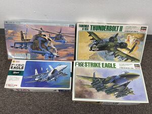 P236-T18-828 ハセガワ F-15C イーグル ミル Mi-24 ハインドD A-10A サンダーボルトⅡ F-15E ストライクイーグル プラモデル ４点セット