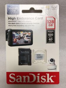 【新品未開封】ドラレコ用 未開封新品 高耐久 MicroSDカード マイクロSD MicroSDXC 128GB 100MB/s SanDisk サンディスク①