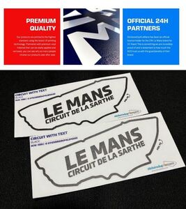 ルマン公式 Le Mans サルトサーキット ステッカー 黒 2枚set デカール ルノー シトロエン プジョー アルピーヌ　24時間耐久レース