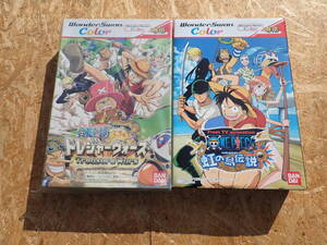 バンダイ ワンダースワン ワンピース 虹の島伝説 トレジャーウォーズ 非売品 販促品 箱型 POP 看板 特大 店頭用 ディスプレイ 2種 G9292