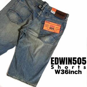 ★☆W36inch-91.44cm☆★タグ付き！未使用品！EDWIN50536 Shorts★☆NEW VINTAGE☆★